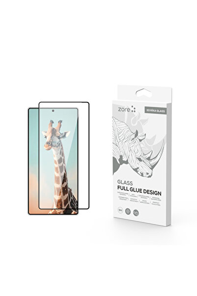 zore Galaxy S25 Ultra Brsa Rika Premium Tempered Glass Screen Protector - Black