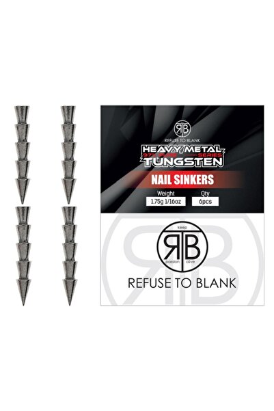 RTB Refuse to Blank RTB Βαρίδια Νυχιού Βολφραμίου 1.75γρ ​ ​ - 6 τεμάχια