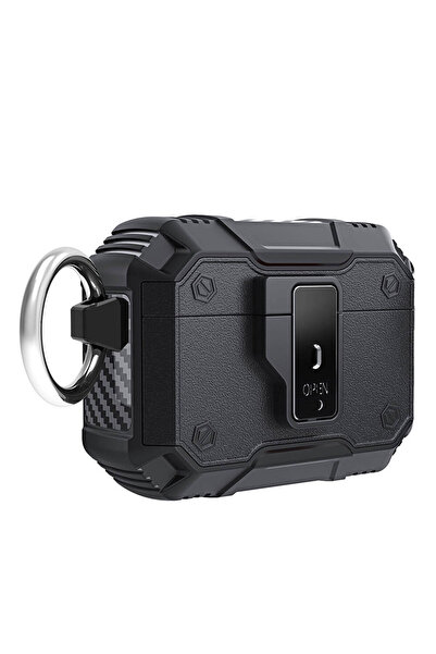 zore Air-Pods Pro 2 Brsa Airbag 35 Shock Resistant Buttoned Case-Black