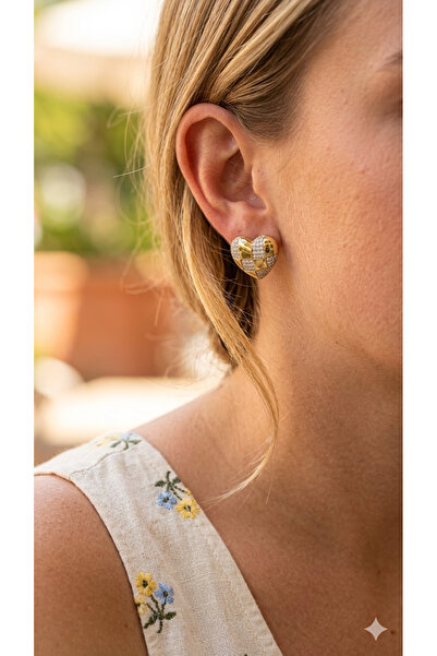 İNN JEWELLERY أقراط شوبينغ مقاومة للصدأ ومضادة للحساسية بتصميم كلاسيكي (ضمان ...
