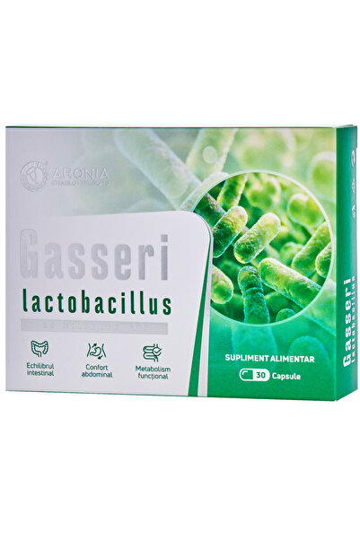 Aronia Charlottenburg Lactobacillus Gasseri — probiotic concentrat cu 50 de miliarde de UFC, pentru echilibrul intestinal, confort digestiv și metabolism optim