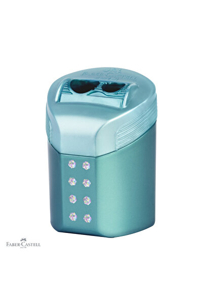 Faber Castell Ascuțitoare dublă cu recipient Faber-Castell Sparkle Pastel, me...