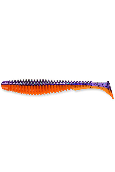 FishUp U-Shad 10.1cm #207 Dark Violet Orange 10.1cm #207 Dark Violet Orange