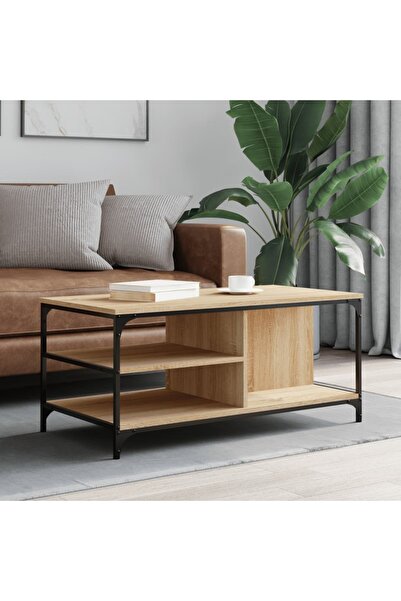 vidaxl Τραπεζάκι Σαλονιού Sonoma Δρυς 100x50x45 εκ. Ξύλο