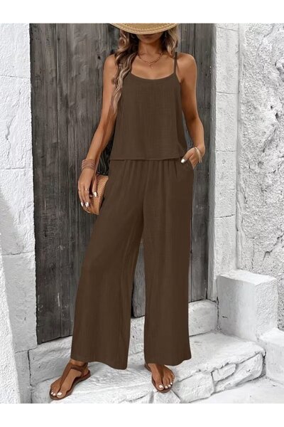 Wear Up Γυναικείο σετ δύο τεμαχίων με κοντή μπλούζα και παντελόνι Aerobin με ...