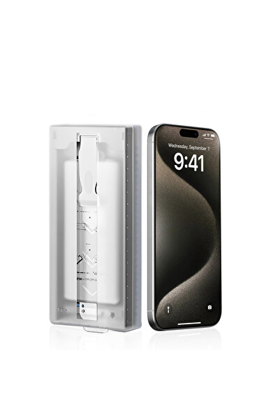 zore iPhone 14 3D Oliv Hd Tempered Glass Screen Protector + Easy Application ...