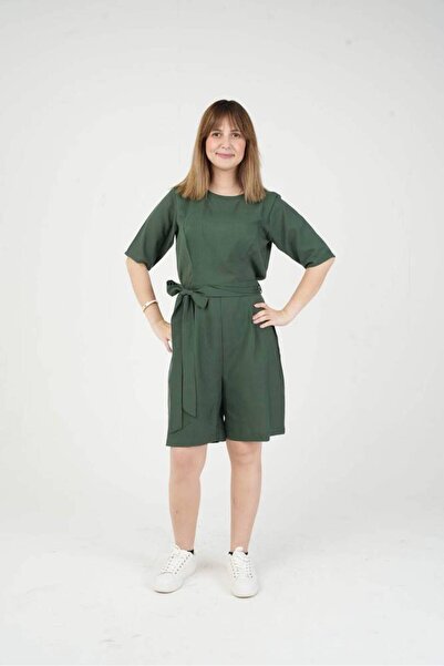 OEMS Green Linen Jumpsuit - XL