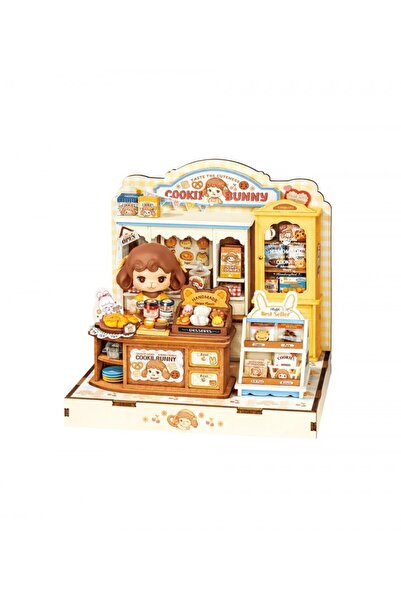 Rolife 3D Παζλ Μίνι Σπίτι Το Κουβαράκινο Κατάστημα του Κουνελιού, ξύλο, RoLIf...