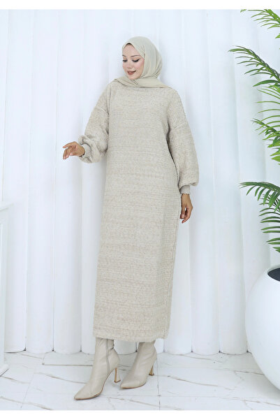 TATULA Oversize Bat Sleeve Knitwear Dress