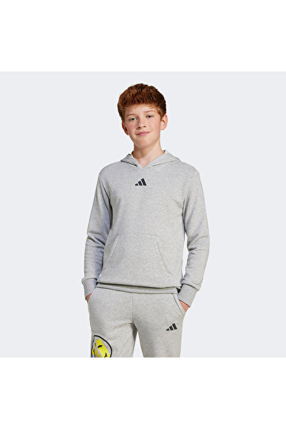 adidas سويت شيرت رجالي مسطح باللون الرمادي JD3288-J SMI HOODIE