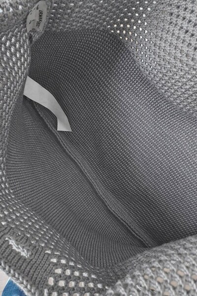 Irmak Kerekli Women's Knitted Casual Shoulder Bag Summer Unlined Steel Mesh Bag 2403 Gray