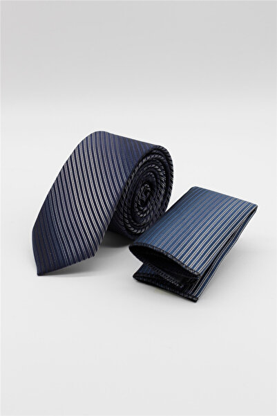 İmza Γραβάτα 6 εκ. με μπλε ναυτικό σχέδιο 1090255123