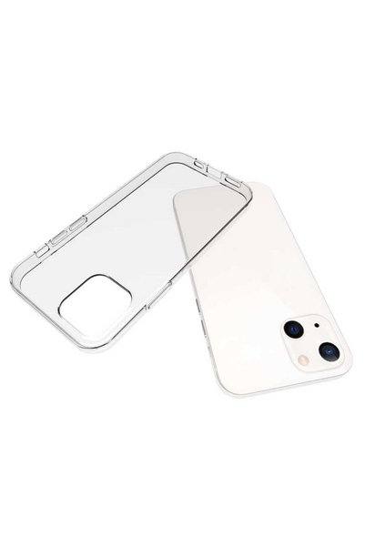 zore iPhone 15 Compatible Brsa Super Silicone Case-Colorless