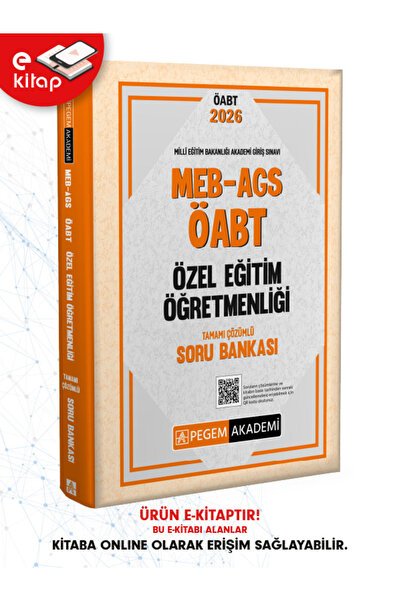 Pegem Akademi Yayıncılık 2026 MEB-AGS ÖABT Özel Eğitim Öğretmenliği Tamamı Çö...