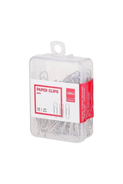 Deli Pachet 2 bucati Cleme metalice, 29 mm, 100 buc/cutie