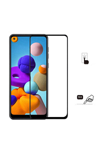 zore واقي شاشة زجاجي مقاوم للكسر لهاتف Galaxy A21S - أسود