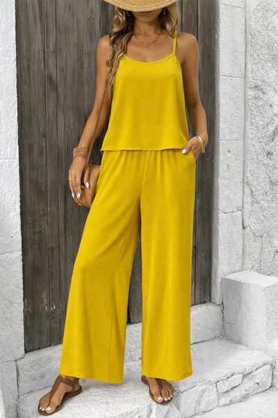 Wear Up Γυναικείο σετ δύο τεμαχίων με κοντή μπλούζα και παντελόνι Aerobin με ...