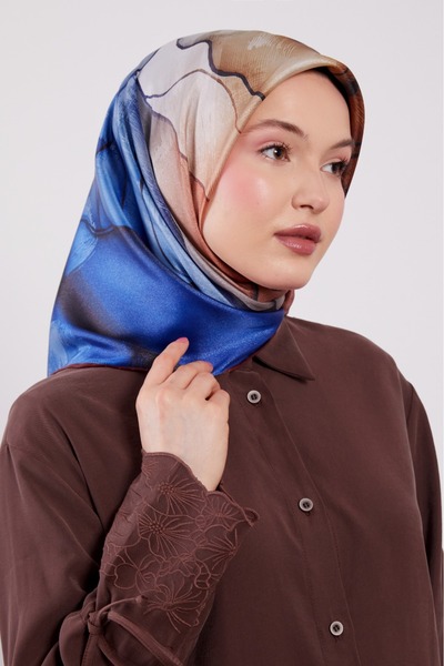 Levidor Μαρμάρινο κασκόλ με ντεγκραντέ σχέδιο και λαμπερά κρύσταλλα