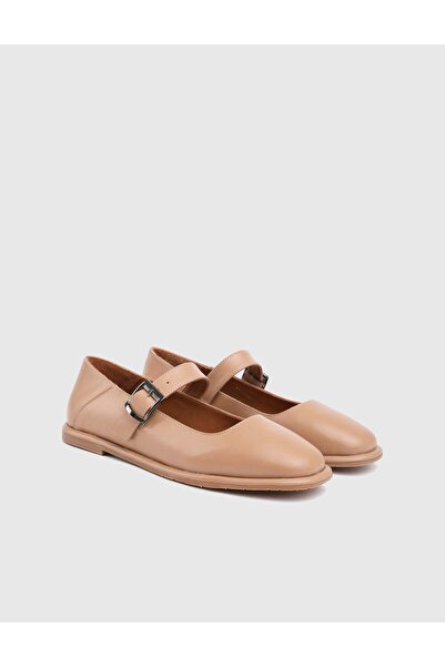 İLVİ Γυναικείες μπαλαρίνες από γνήσιο λουστρίνι Umira