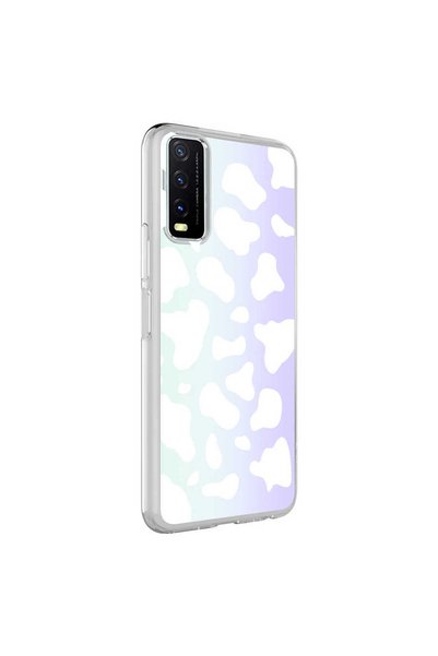 zore Vivo Y11S Case Brsa M-Blue Patterned Cover - Cow No2