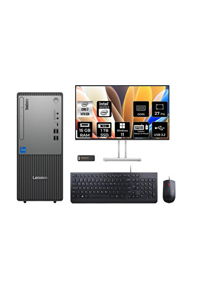 LENOVO ThinkCentre Neo 50T G5 i7 14700 16GB 1TB SSD W11P Masaüstü Bilgisayar ...