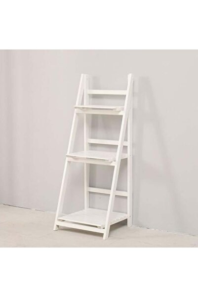 GOTA Wooden Shelf Stand 3 Levels - Modern Multi-Use Storage - White