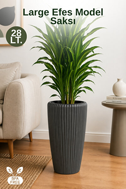 Nandy Home Large Efes Model Dekoratif Saksı İç Kovalı - 28Lt.