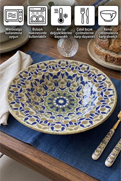 Keramika Emerald Makarna Tabağı 27 cm 1 Adet Profesyonel Horeca Serisi