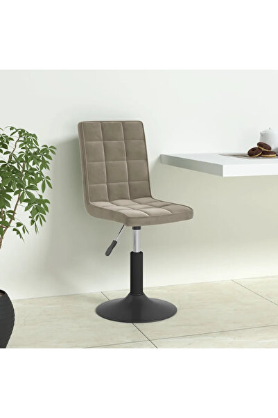 vidaxl Καρέκλες Τραπεζαρίας Περιστρεφόμενες 6 τεμ. Αν. Γκρι Βελούδινες