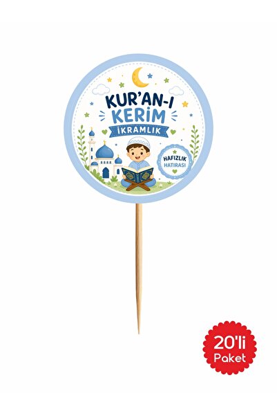 Gokco Erkek Çocuk Kuran-ı Kerim Okuyorum Mevlid İkramlık Kürdan
