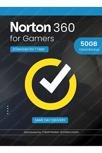 Norton 360 للألعاب |   3 أجهزة لمدة سنة واحدة |   50 جيجابايت تخزين سحابي احت...