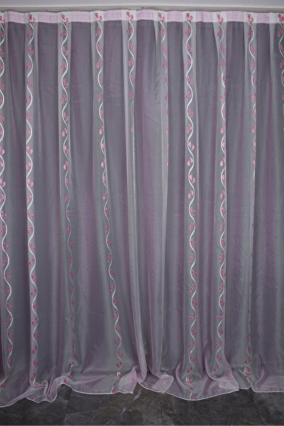 AKÇA TEKSTİL ORGANZA 2550 ΚΡΕΜ ΧΡΩΜΑ 5_3 Έτοιμη ραμμένη πλισέ κουρτίνα φόντου...