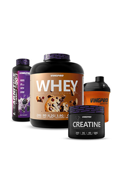 Güç ve Kuvvet Paketi - 1800g WHEY - L-Carnitine - Creatine 120g - Shaker