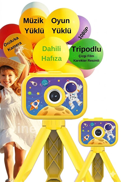 Vothoon Dijital Fotoğraf Makinesi Çocuk Mini 1080p Hd Kamera Selfie Tripodlu ...