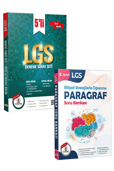 ÖZDEBİR YAYINEVİ Özdebir Yayınlarından Muhteşem LGS Seti 5'li deneme+Paragraf...