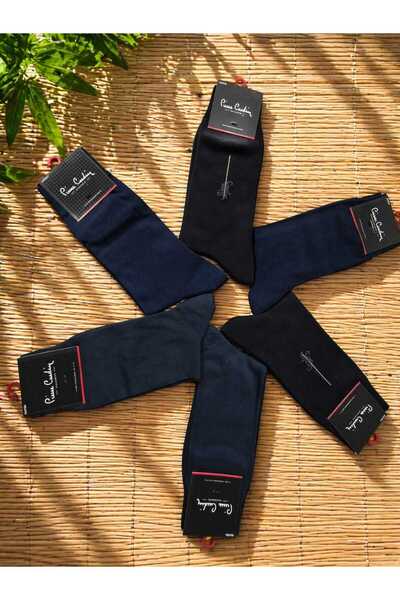 Pierre Cardin Ανδρικές μαύρες κάλτσες από μπαμπού 6 ζευγάρια