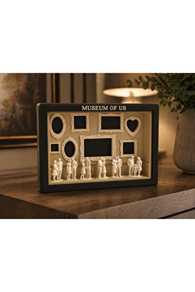Mays3Dstudio Kişiye Özel 3D Tablo “Museum of Us” – Dekoratif Çerçeveli Mini A...
