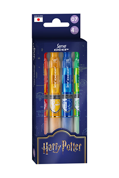 Serve Deep Versatil Kalem - Harry Potter 4'lü Set 07mm