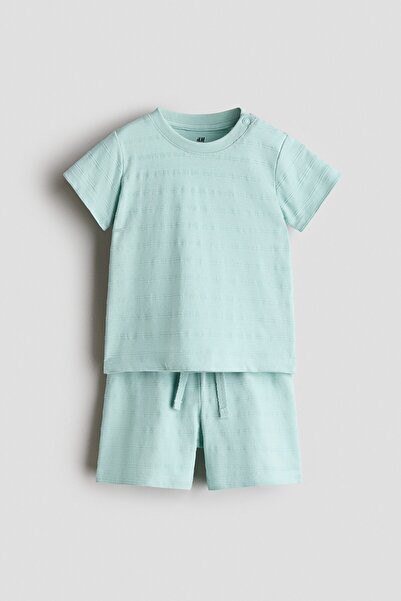 H&M 2 Parçalı Pamuklu Jarse Set