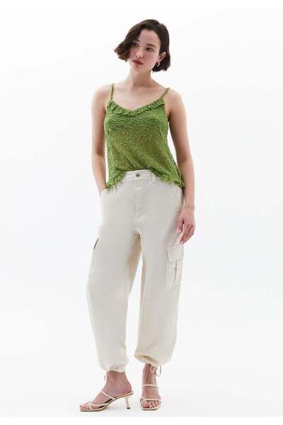 OXXO Jogger Pants With Belt Detail - ANTIK SILVER BIRCH