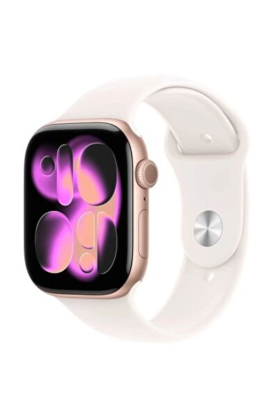 Apple Σειρά Watch 11 (2025) GPS 46mm Θήκη Αλουμινίου Ροζ Χρυσό, Αθλητικό Λουρ...