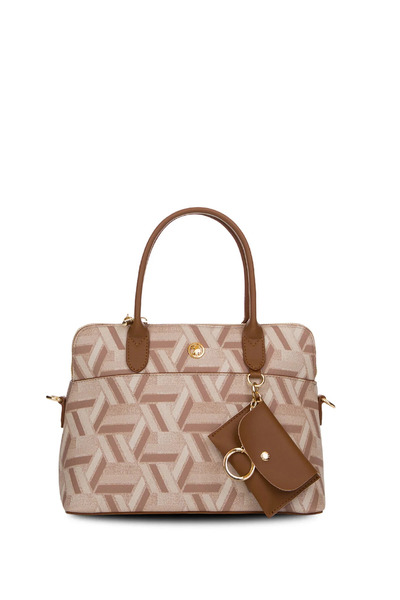 U.S. Polo Assn. Γυναικεία τσάντα χιαστί τύπου Postman σε χρώμα Μπεζ-Ταν US261...