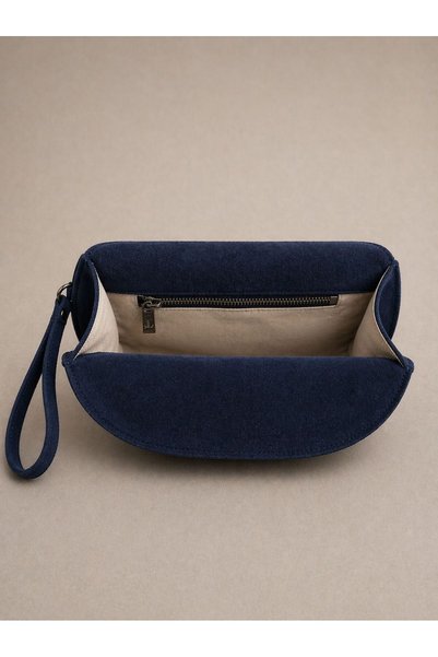 HBS Kadın süet clutch & el çantası bilek askılı