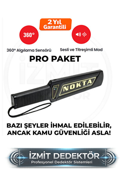 Nokta Ultra El Tipi Pro Paket Üst Arama Dedektörü Güvenlik Kontrol Cihazı