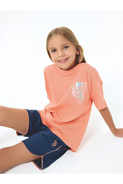 U.S. Polo Assn. ΣΕΤ ΣΟΡΤΣ ΓΙΑ ΚΟΡΙΤΣΙΑ - ΠΟΡΤΟΚΑΛΙ