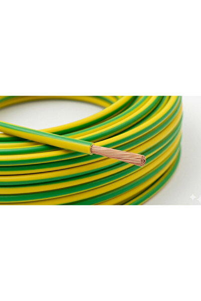 ÖZNUR 4mm² NYAF KABLO SARI/YEŞİL 5 METRE 12 AWG/12 GA