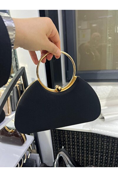 Çanta Trend Πολύ κομψό βραδινό φόρεμα και τσάντα για κλαμπ με χρυσό δαχτυλίδι...