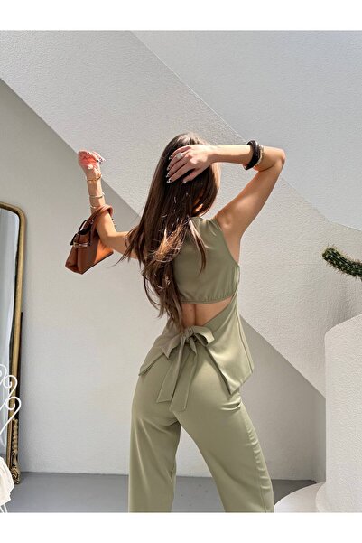 ZF BUTİK Σετ παντελονιού και μπλούζας χωρίς μανίκια Premium, καθημερινό σετ