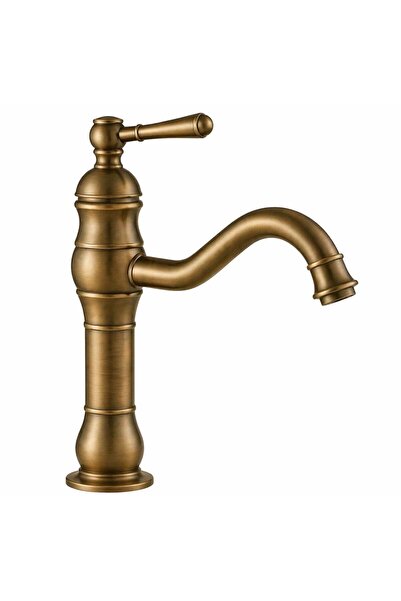 parkbanyo Çanak Rustik Lavabo Bataryası Antik (Uzun)