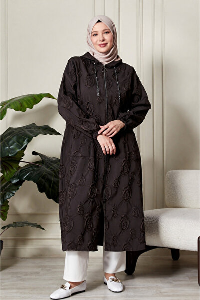 Ferace Μακρύ καπάκι με κουκούλα, μεγάλου μεγέθους, με σχέδια – Άνετη εφαρμογή...